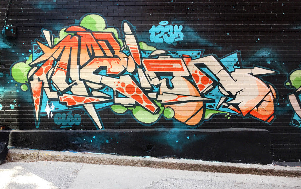 123klan persue artgang montreal streetart wall mural festival graffiti