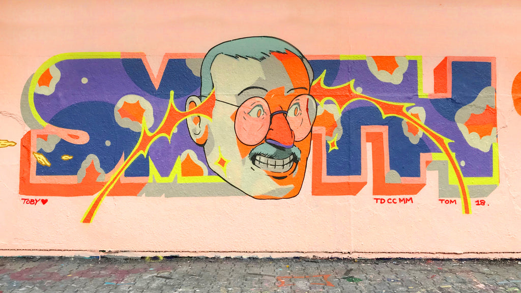 smithe mural paint art graffiti street artist 123klan painting streetart amazing colors