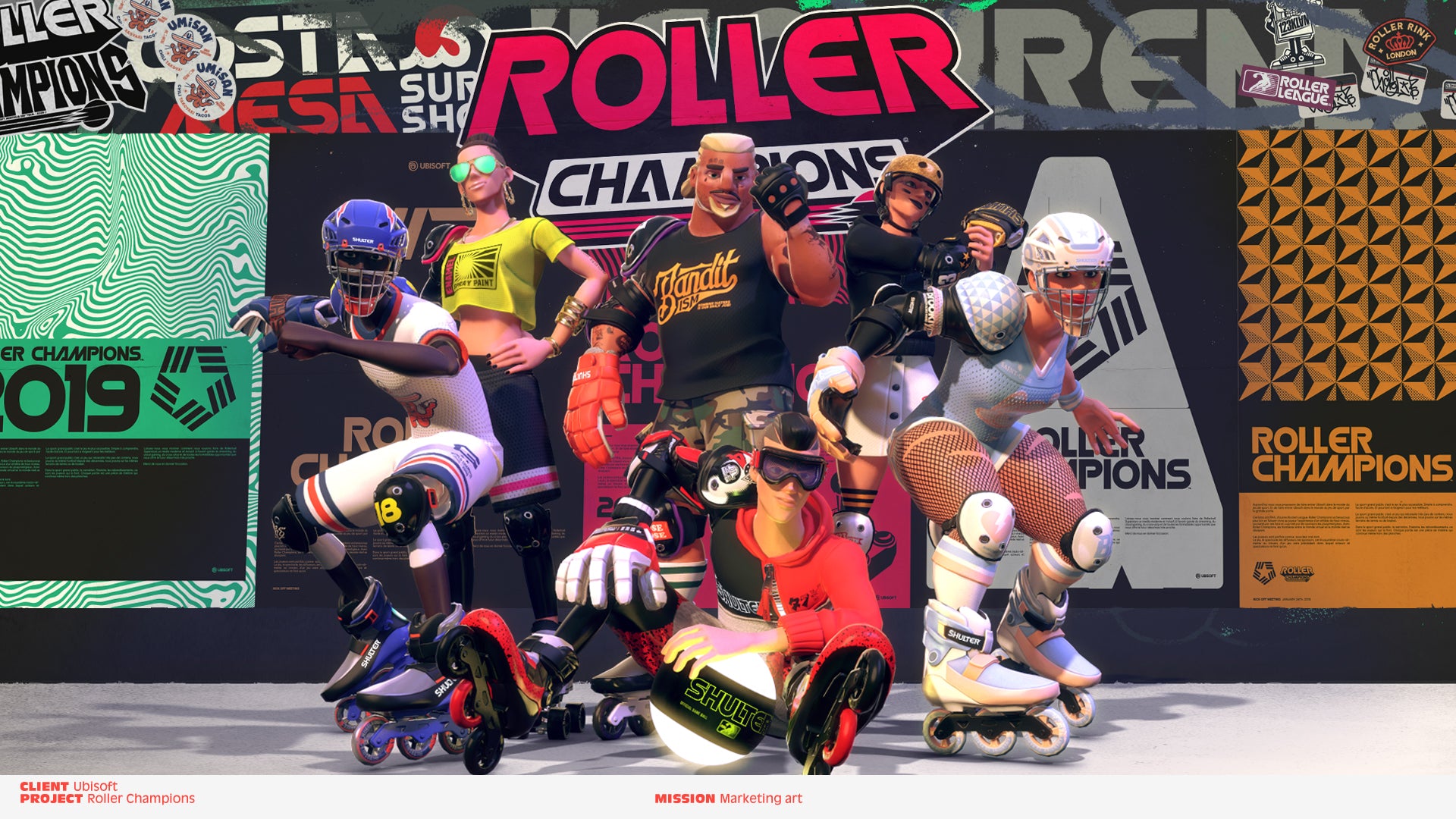 Roller champions characters by 123klan ubisoft 