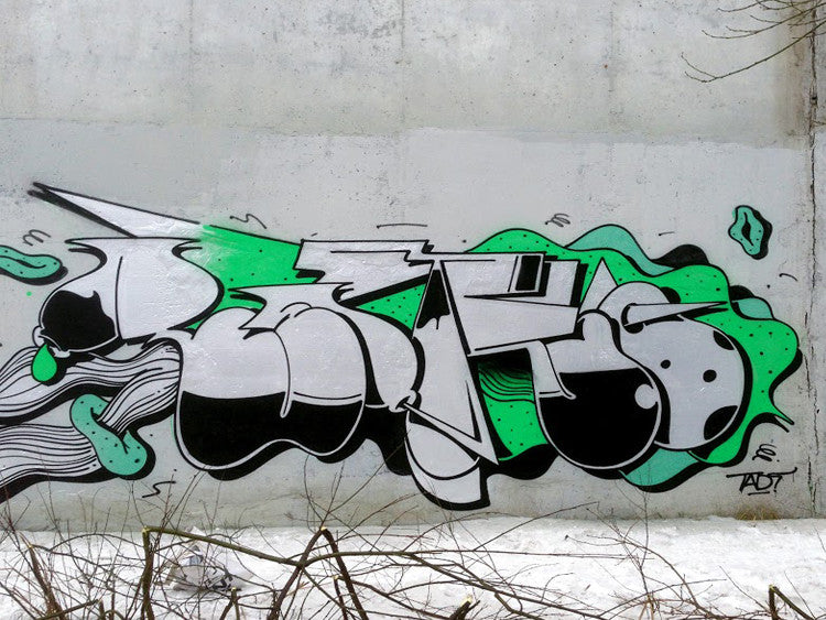 chrome graff bombing graffiti retro bandit of the day