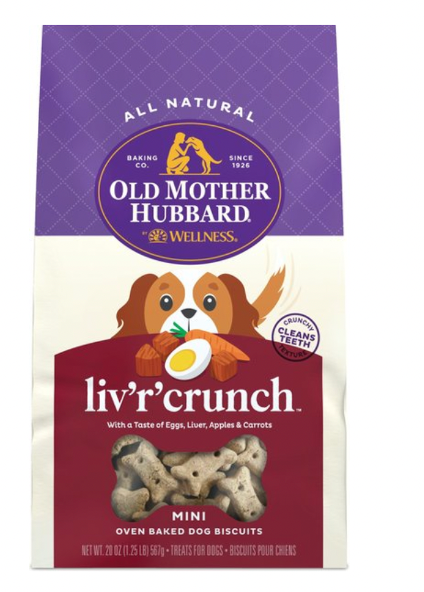 Old Mother Hubbard Classic Liv’R Crunch Dog Treats - Mini (20oz/567g)