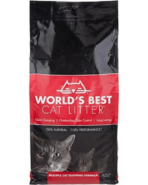 world's best cat litter red bag