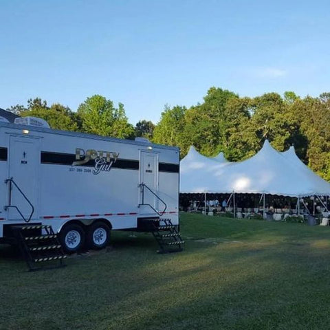 10 Station Restroom Trailer Rental for Events