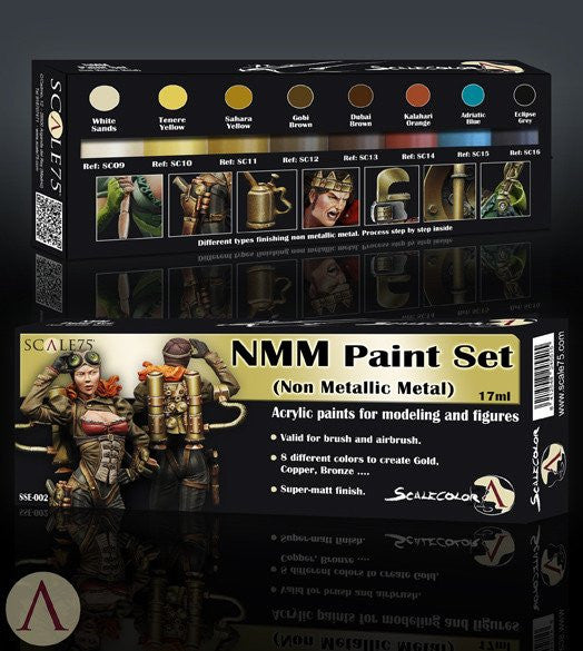 ▷ Paint Set - NMM Steel and Silver