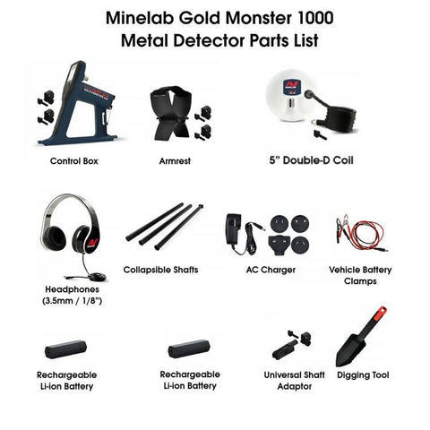 MINELAB Gold Monster 1000 Gold Detector 3317-0005 included