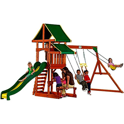 kids play swing set