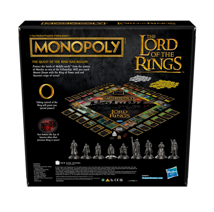 lord of the rings monopoly