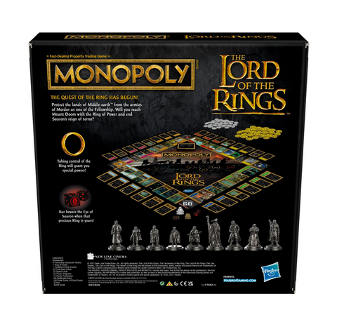 lord of the rings monopoly rules