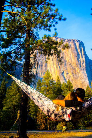 hammocking in Yosemite Valley