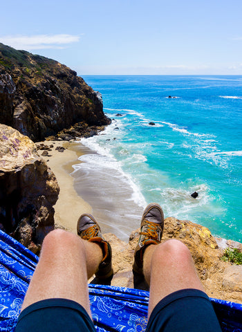 Hammocking at Sunset Cliffs, California