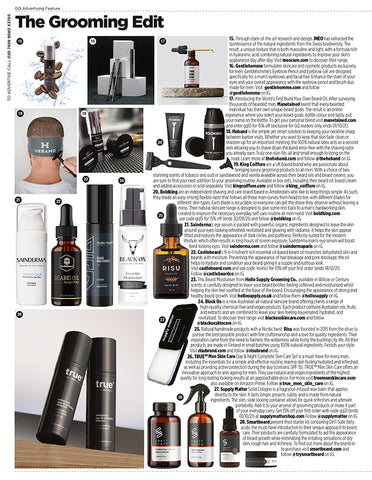 Risu featured in the September Issue of British GQ