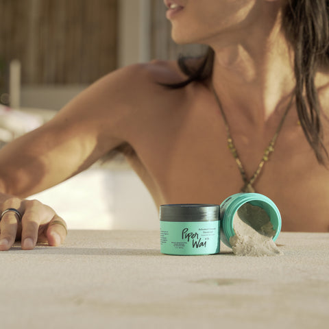 The photo shows two of PiperWai's natural deodorant cream.