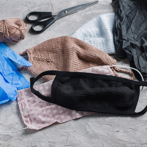 This photo shows three reusable face masks.