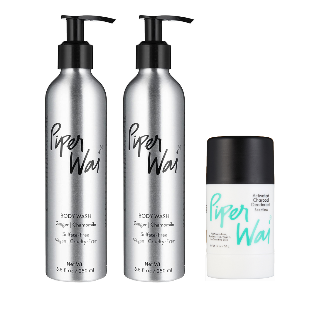 Image of Scentless Blissful Trio | 2 Scented Body Washes & 1 Scentless Deodorant