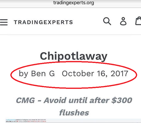 Chipotlaway – TradingExperts