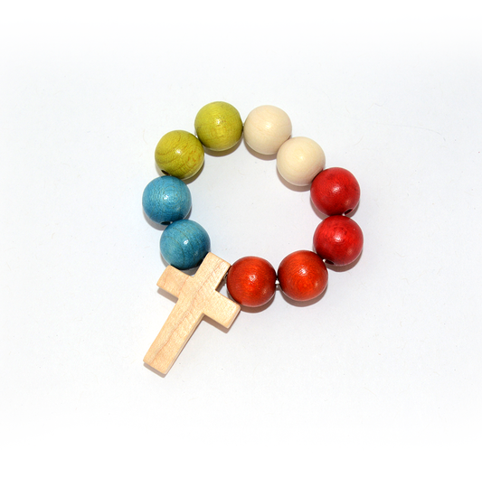 Single Decade Cord Ladder Rosary, Wooden Rosary Tenner, Pocket Rosary,  Saint Francis of Assisi, Tau Cross Rosary, Travel Rosary, Cord Rosary -   Canada