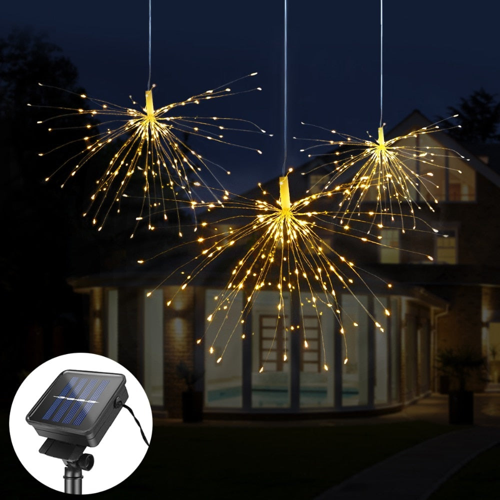 commercial solar outdoor led string lights