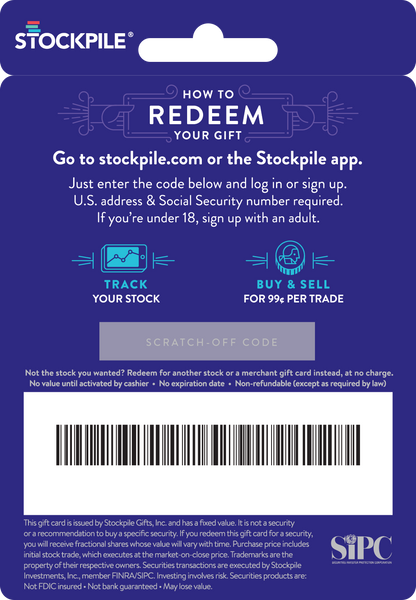 Gift Card for Microsoft Stock - Stockpile Gifts