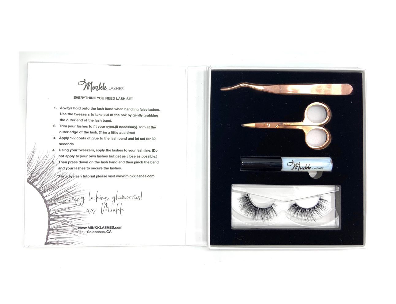 false eyelashes gift set