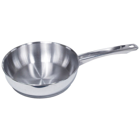 small stainless steel frying pan