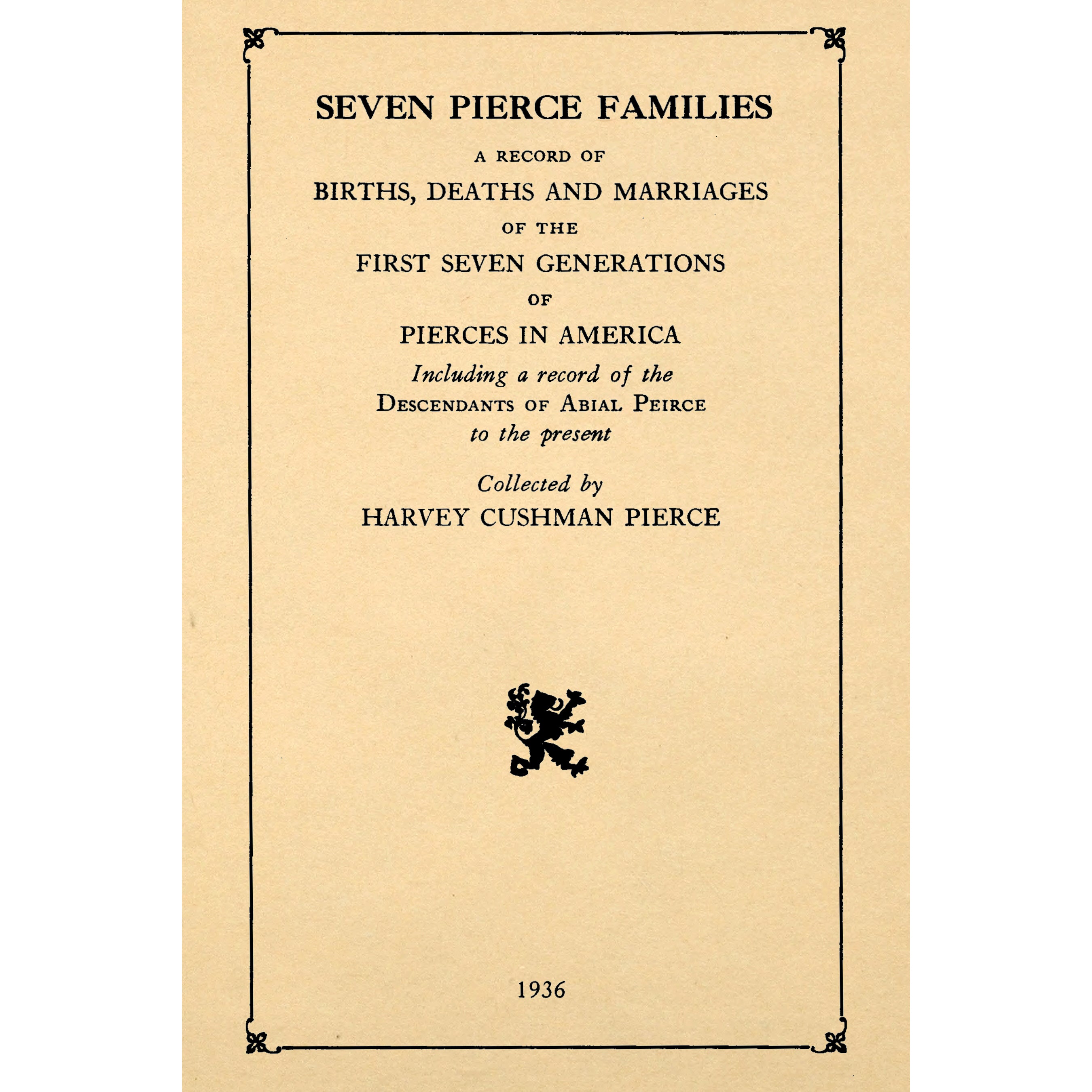 Seven Pierce Families,