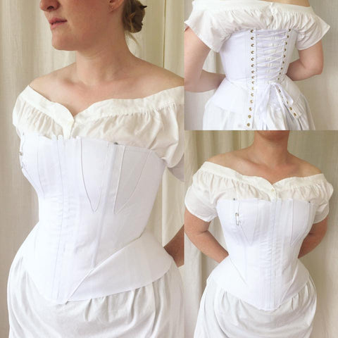 Redthreaded 1860's Corset Mockup