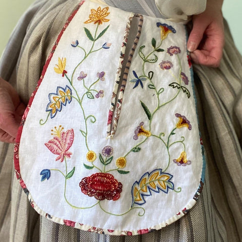 18th century embroidered pocket