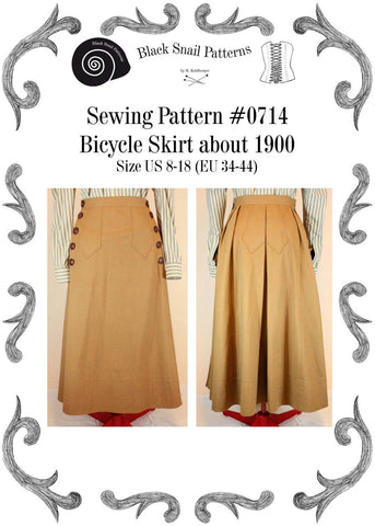 1900 Bicycle Skirt Pattern