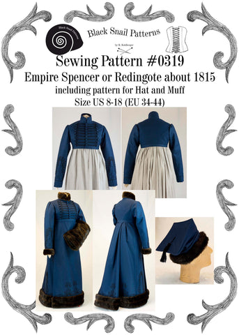 1815 Empire Spencer or Redingote Pattern