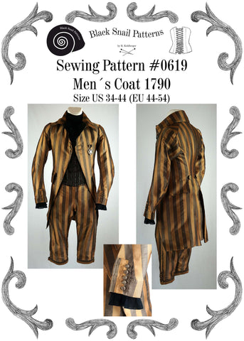 1790 Men's Coat Pattern