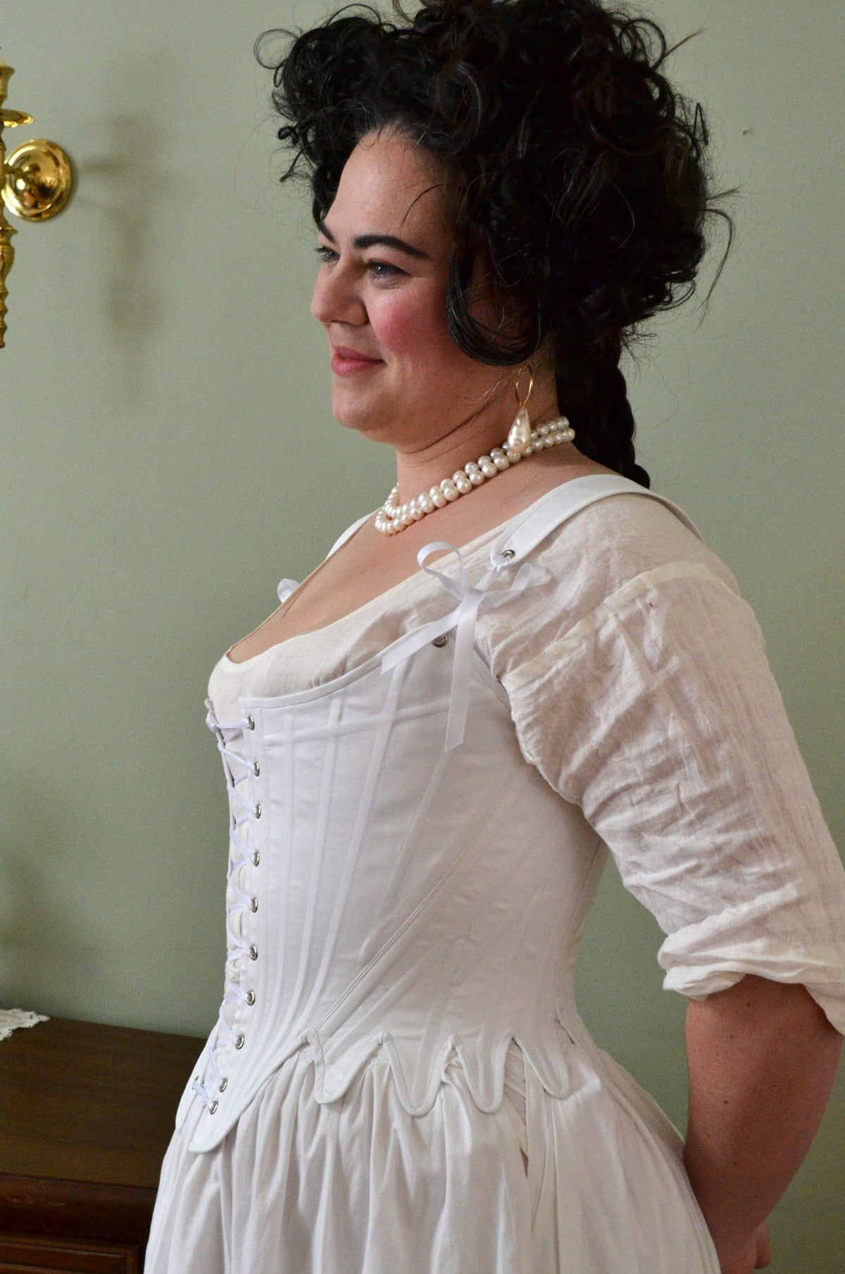 18th century stays with stomacher - Custom order  –  Nemuro Corsets