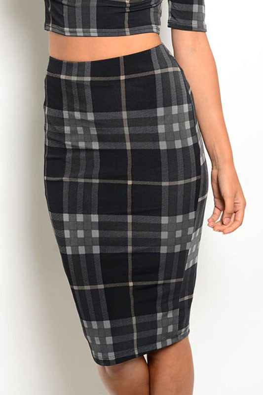 tartan bodycon