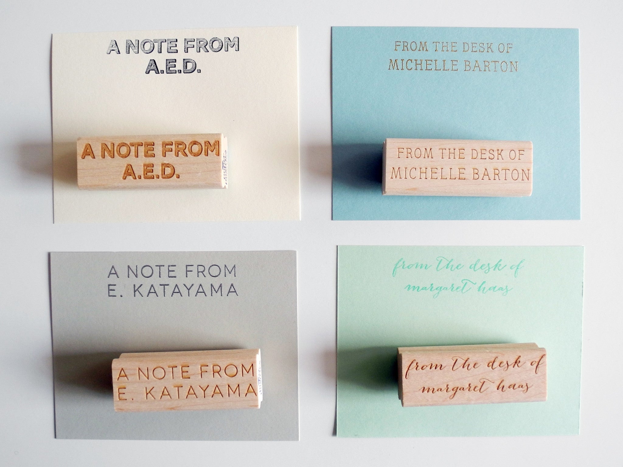From The Desk Of Custom Rubber Stamp Paper Pastries
