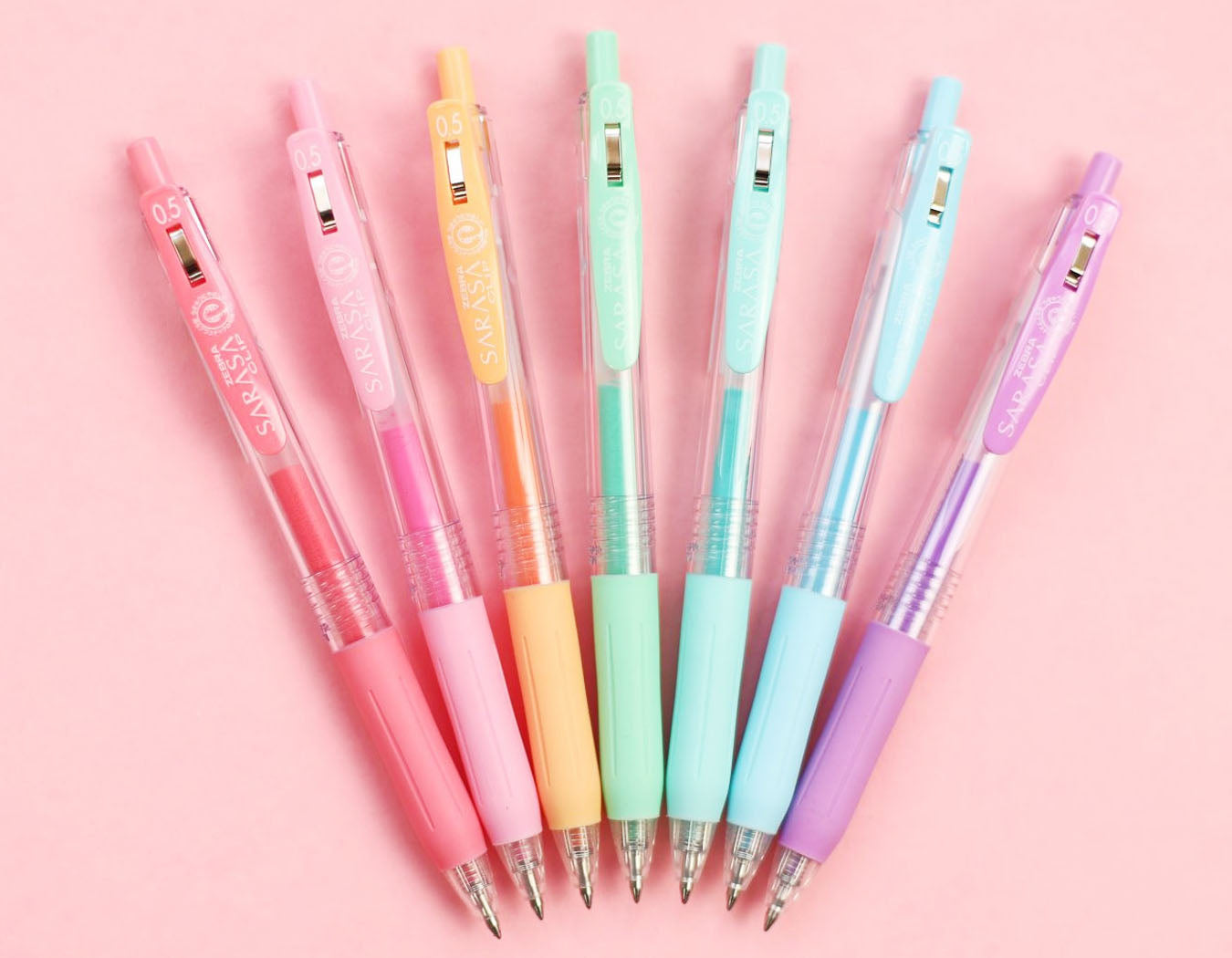 milky gel pens