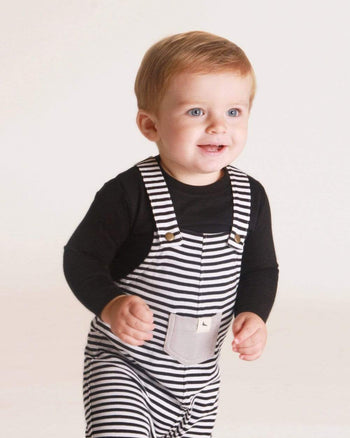 Lila Black Dungarees