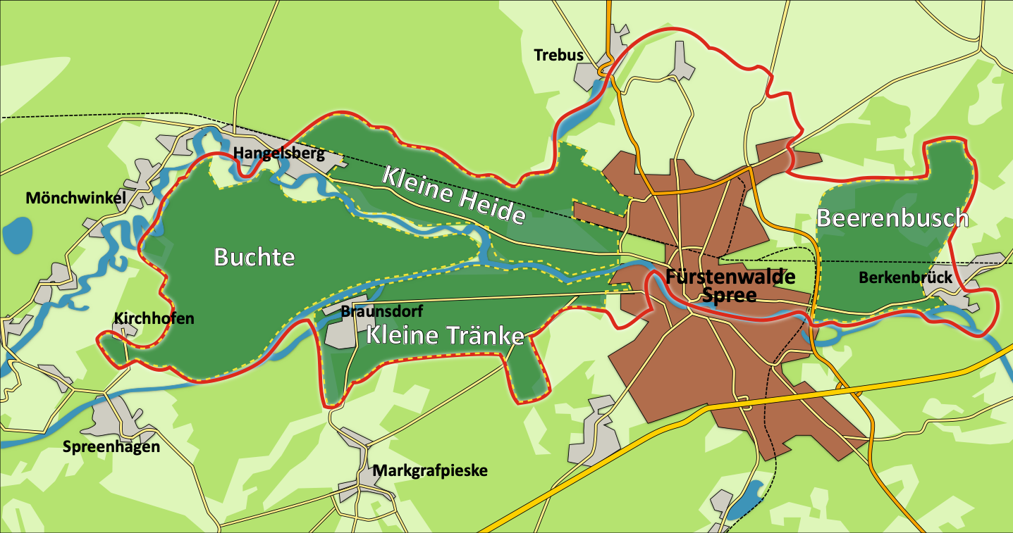 Stadtforst Fürstenwalde Karte