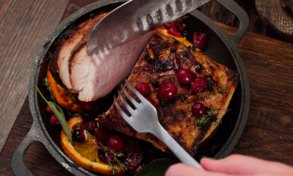 Schweinenacken mit Glasur zu Weihnachten