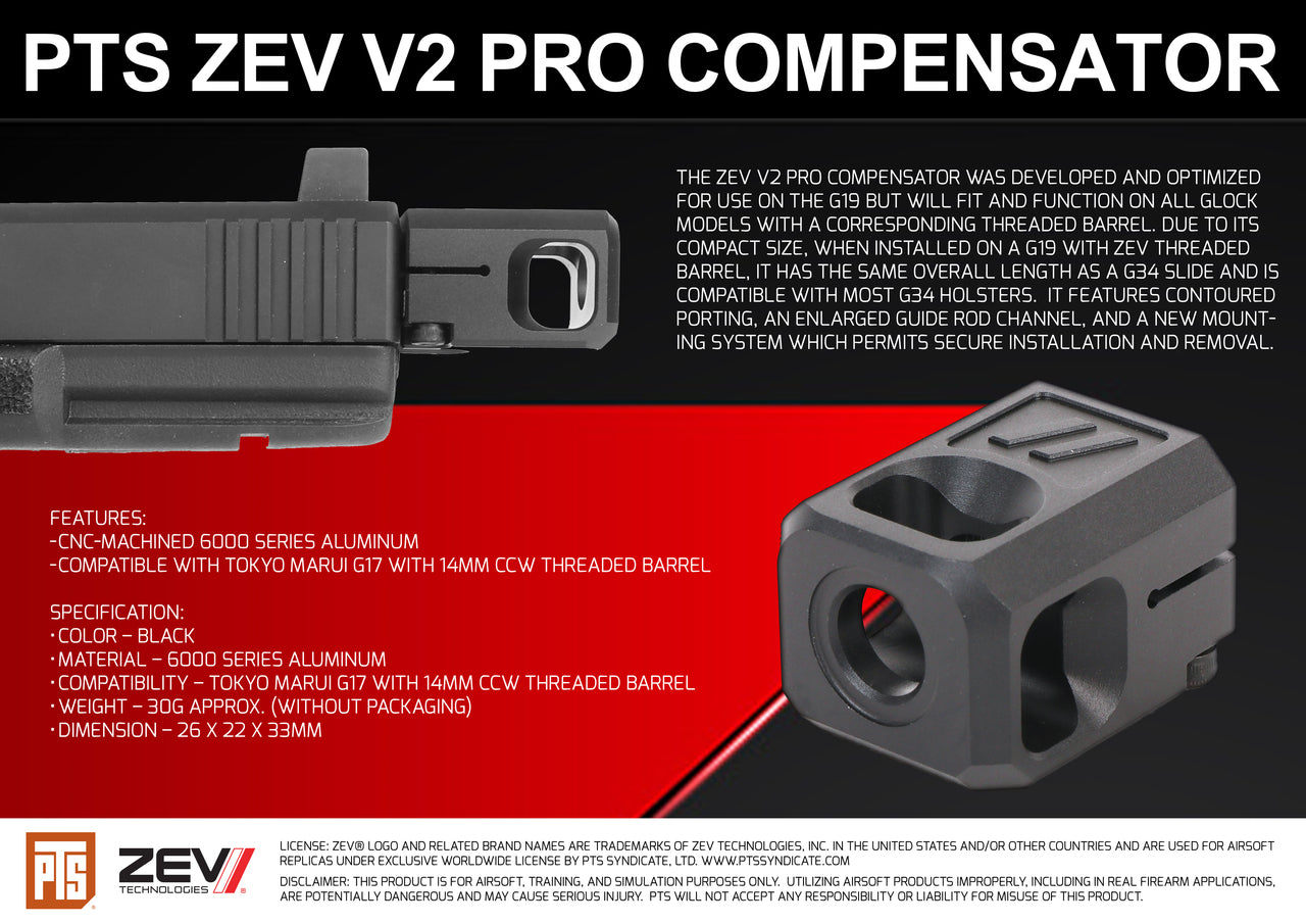 Pts Zev V2 Pro Compensator For Tm G Series Gas Blowback Central