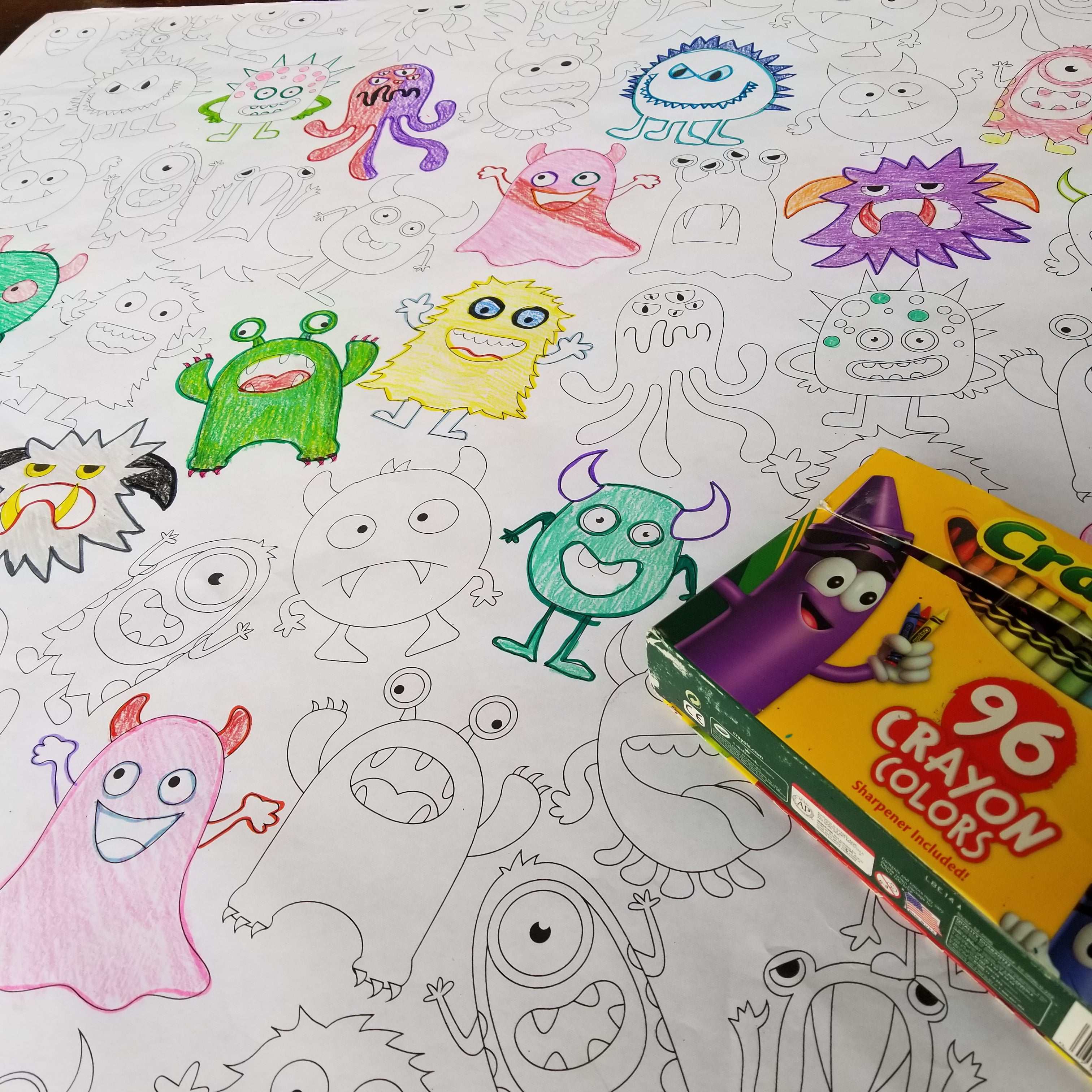 The Monster Mural - Table-Size Sheets