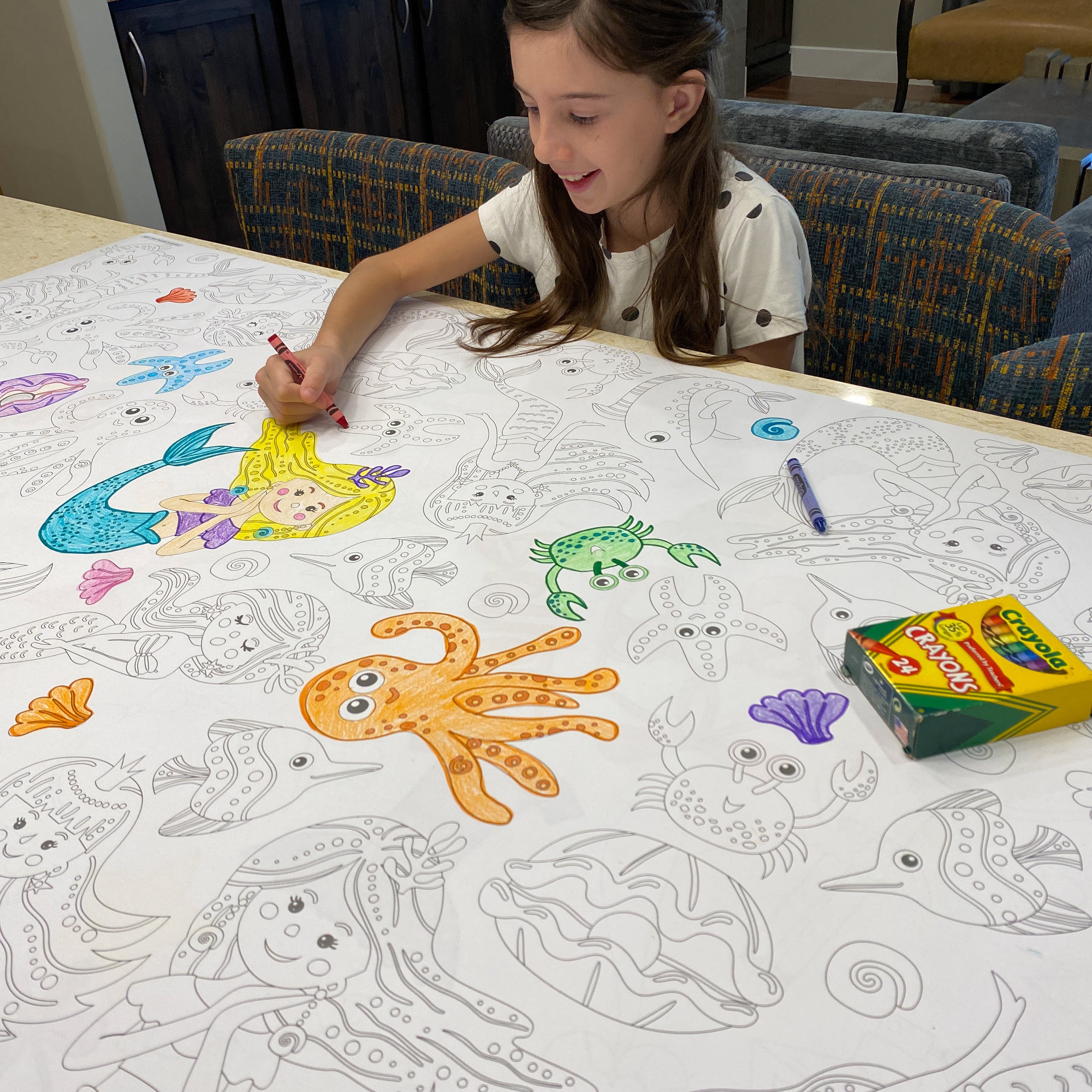 table sized coloring pages