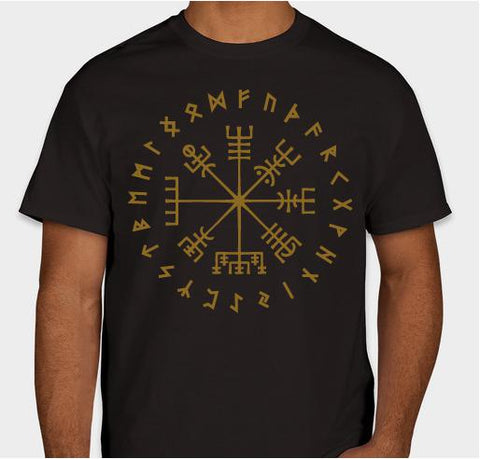 New* Vegvísir T-Shirt – Sun Fox