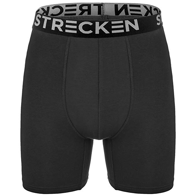 STRECKEN 6 Pack Men Ultra Soft Boxer Brief Breathable Cotton Underwear –  Fun Toes