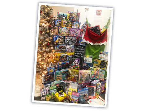 Toys collected for U of M Masonic Children's Hospital