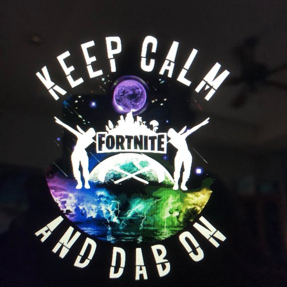 Fortnite Keep Calm And Dab On Youth Adult Shirt Moon And Back Wishes - fortnite keep calm and dab roblox