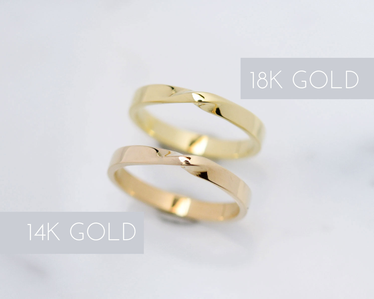 difference between 14k and 18k white gold