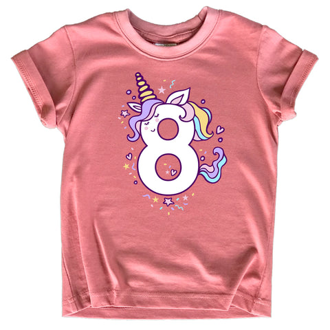 Eighth Birthday 8th Birthday Girl Shirt, 8th Birthday Shirt, 8th Birthday  Girl, 8 Year Old Girl Gift, 8 Year Old Birthday Shirt, Girl 8th 