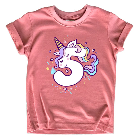 Unicorn 6th Birthday Shirts for Toddler Girls Outfit 6 Year Old