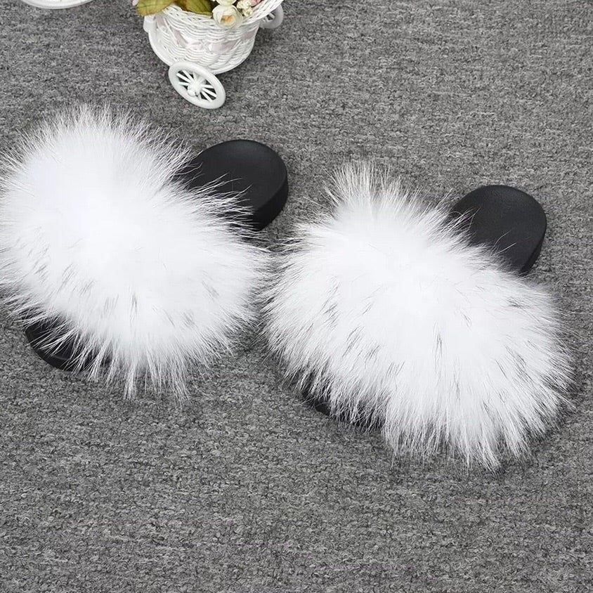 white sliders fluffy