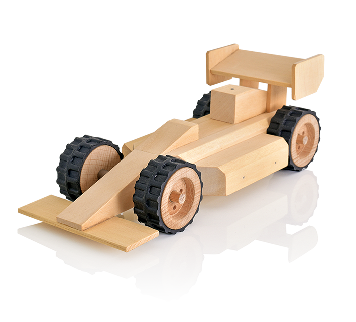 wooden race car