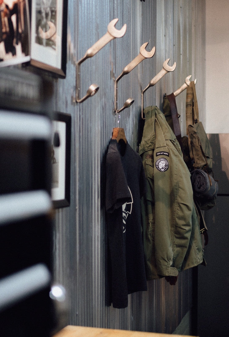 motorcycle coat rack